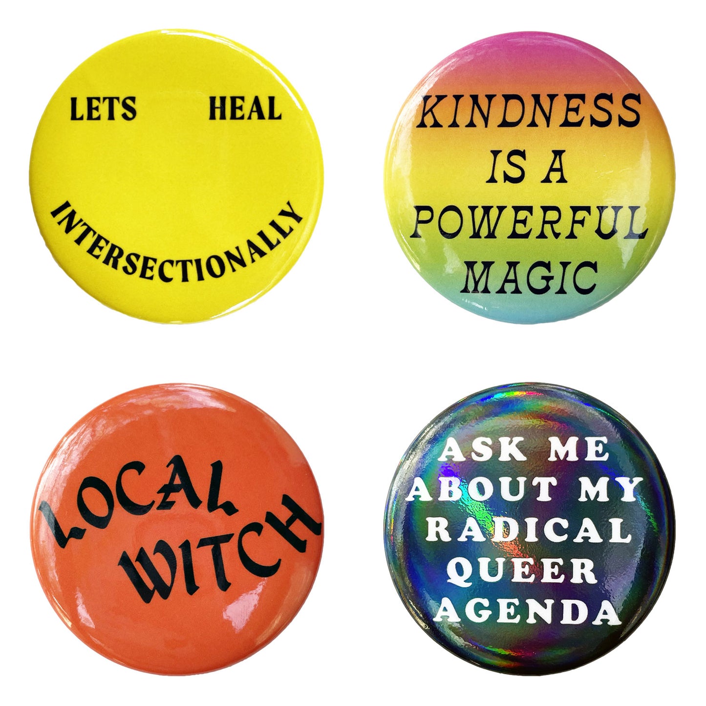 Lets Heal Intersectionally | 2.25" Big Smiley Button