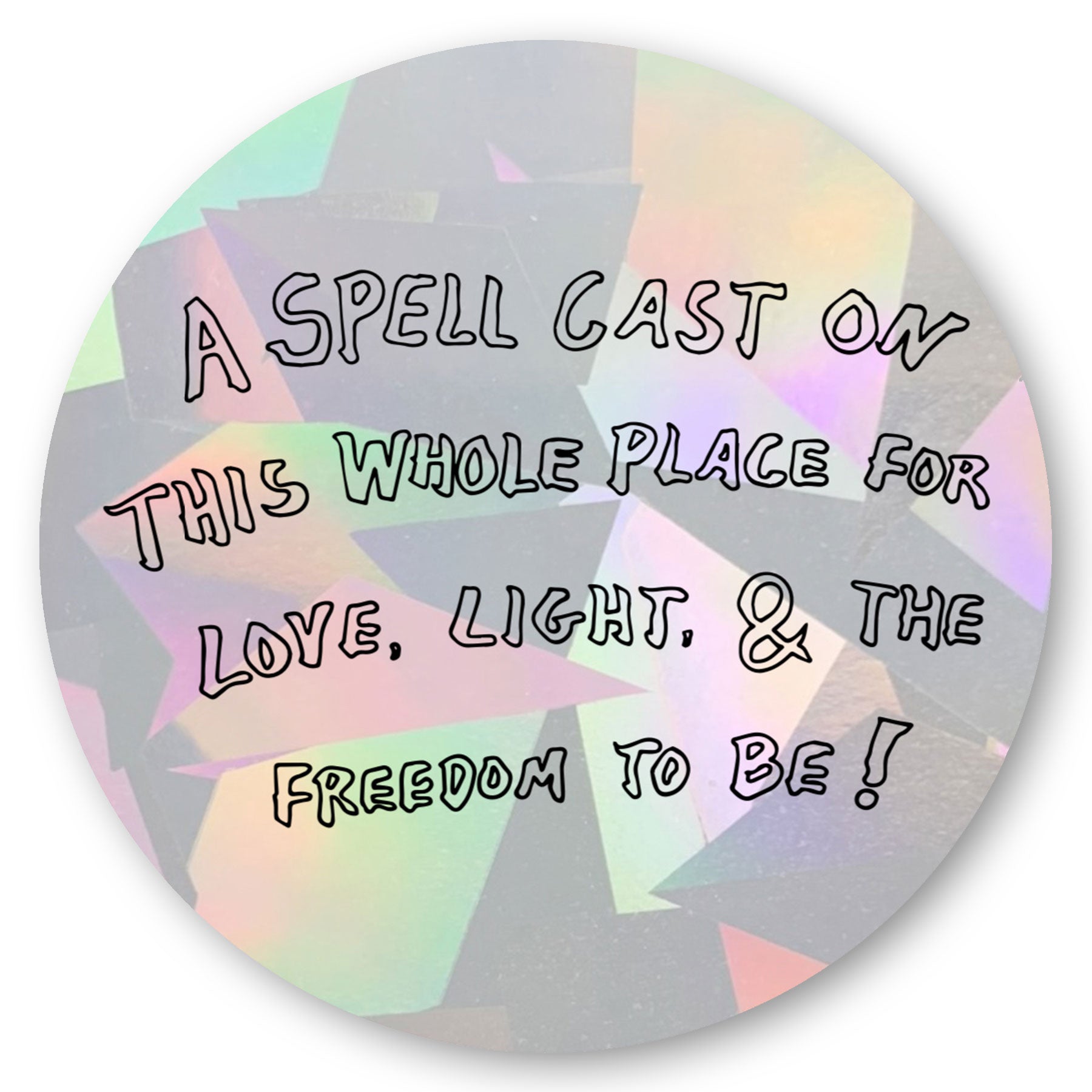 A Spell Cast | Rainbow Maker Sun Catcher Sticker