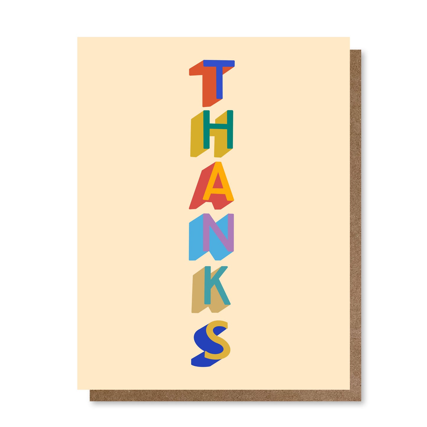 Vertical Thank You | Greeting Card 